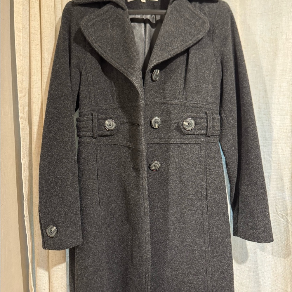 Kenneth Cole Charcoal Wool Coat